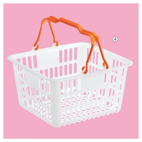 店舗用品店舗運営用品買物カゴ6リットルショッピングバスケットオレンジの商品画像