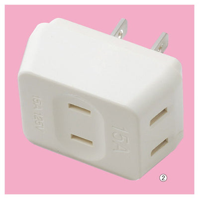 店舗用品照明プラグタップ【コンセント用】耐トラ付きトリプルタップ3口の商品画像