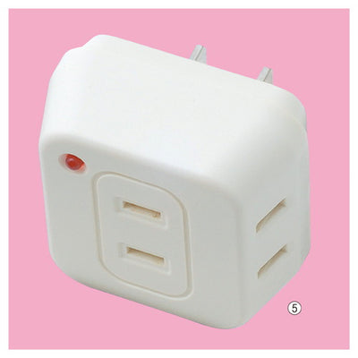 店舗用品照明プラグタップ【コンセント用】雷サージ付きトリプルタップ3口の商品画像