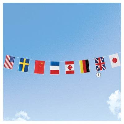 店舗用品販促用品万国旗20連の商品画像