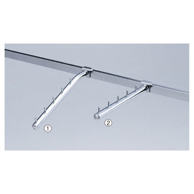 店舗用品システム什器5連掛けハンガー水平の商品画像