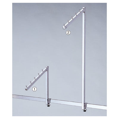 店舗用品システム什器アップフック傾斜5連掛けH20cmの商品画像