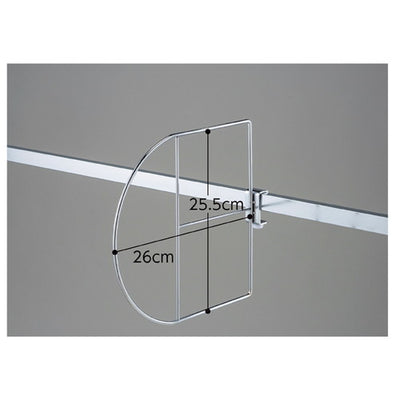 店舗用品システム什器仕切りフックT字付き仕切フックの商品画像