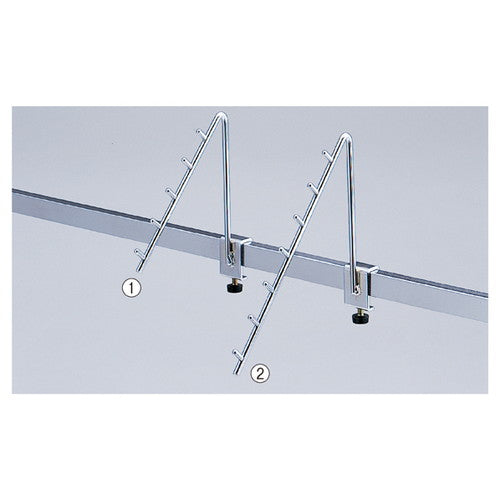 店舗用品システム什器小物アップハンガー45°5連掛けの商品画像