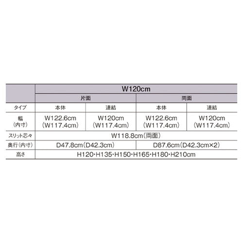 (本体) KS ボードタイプ 両面タイプ W120cm×H165cm ホワイト kp38-541-22-3