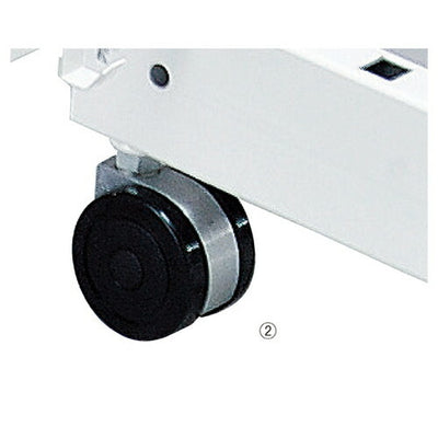 店舗用品システム什器直径6cm双輪強化キャスター耐荷重150kgタイプストッパー無しの商品画像