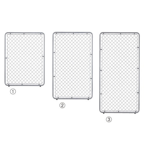 店舗用品店舗什器フェンスフレームハンマートーンシルバー90×180cmの商品画像