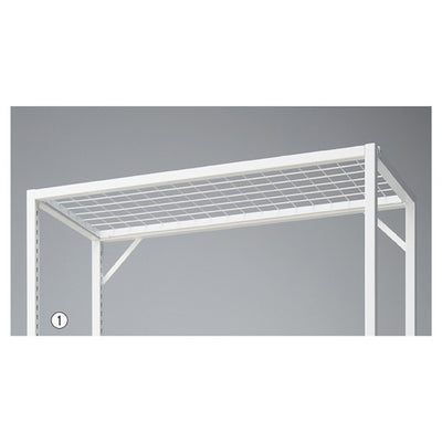 店舗用品シリーズ什器上部ネットホワイトW120cm用の商品画像