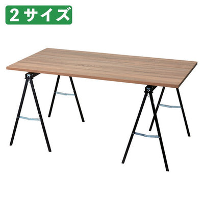 店舗用品店舗什器マルシェ簡易テーブル天板ラスティック柄ブラック脚W120cmの商品画像