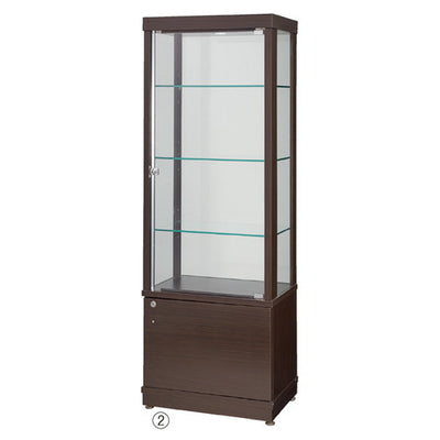 店舗用品店舗什器ショーケースイーストダークブラウンの商品画像