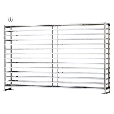 店舗用品演出用品大型アクセサリー台フラットバーフレームW115cmアンティークゴールドの商品画像