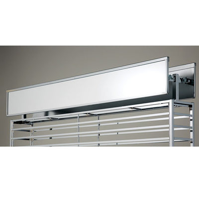 店舗用品演出用品大型アクセサリー台フラットバーフレーム用ミラーW115cmクロームメッキの商品画像