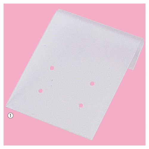 店舗用品演出用品ピアス用台紙ピアス用半透明【100枚】の商品画像