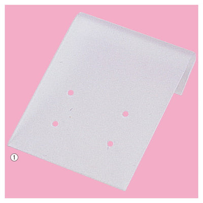 店舗用品演出用品ピアス用台紙ピアス用半透明【100枚】の商品画像