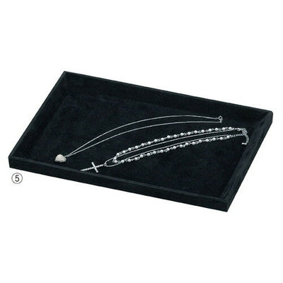 店舗用品演出用品接客トレー大ブラックの商品画像