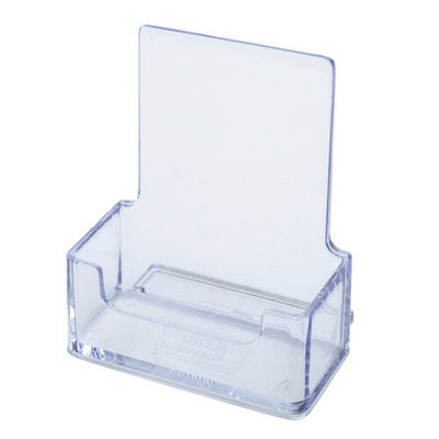 店舗用品サイン・掲示用品ツーウェイパンフレットスタンド透明名刺立てタテの商品画像