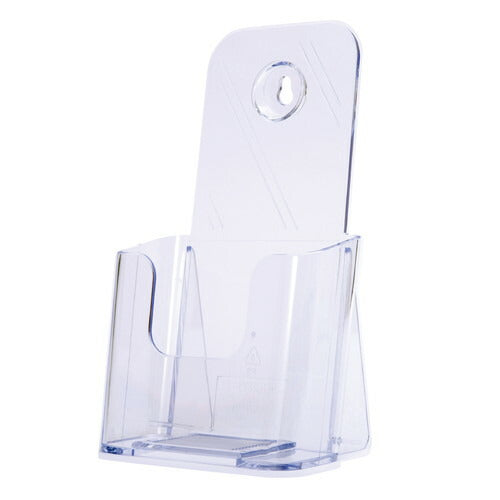 店舗用品サイン・掲示用品ツーウェイパンフレットスタンド透明A4三ツ折1段の商品画像