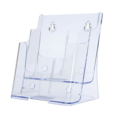 店舗用品サイン・掲示用品ツーウェイパンフレットスタンド透明A52段の商品画像