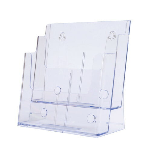 店舗用品サイン・掲示用品ツーウェイパンフレットスタンド透明A42段の商品画像