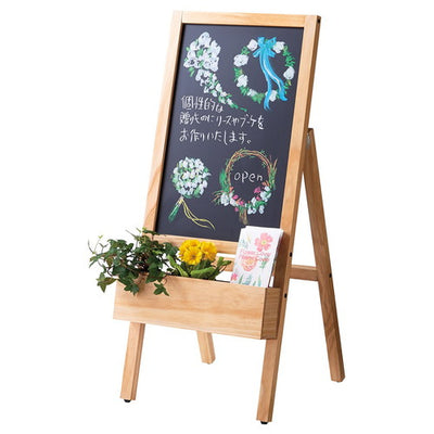 店舗用品サイン・掲示用品ボックス付きマーカーボード(片面仕様)ナチュラルの商品画像