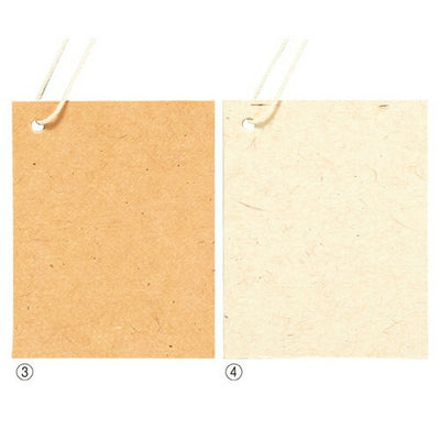 店舗用品販促用品クラフト無地さげ札(糸付き)大ブラウン【300枚】の商品画像