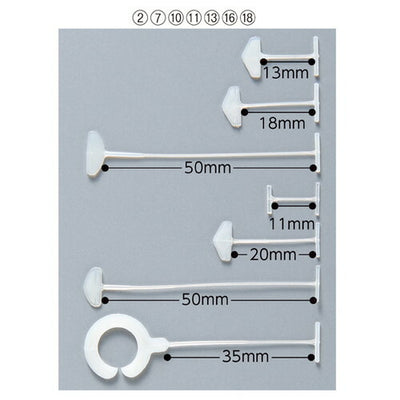 店舗用品販促用品バノック用タグピンUS-50mmL50mmスタンダード用の商品画像