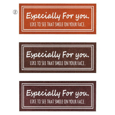 店舗用品ラッピング用品特殊強粘【EspeciallyForyou】ギフトラッピングシール84枚5×2cm3色アソートレンガ5×2cmの商品画像