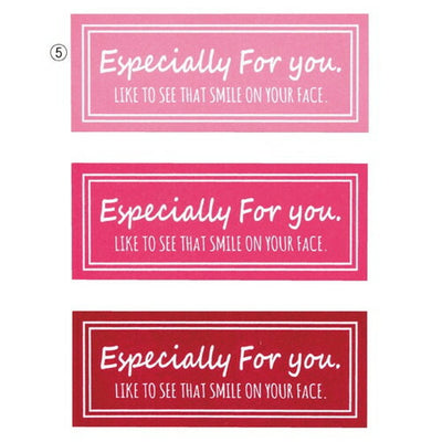 店舗用品ラッピング用品特殊強粘【EspeciallyForyou】ギフトラッピングシール84枚5×2cm3色アソートチェリー5×2cmの商品画像