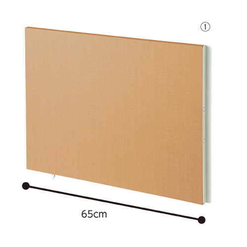 店舗用品店舗運営用品つっぱりパーティション(間仕切りタイプ)延長パーツW65cmウォールナットの商品画像