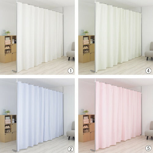 店舗用品店舗運営用品つっぱりパーティション(カーテンタイプ)ライトブラウンの商品画像