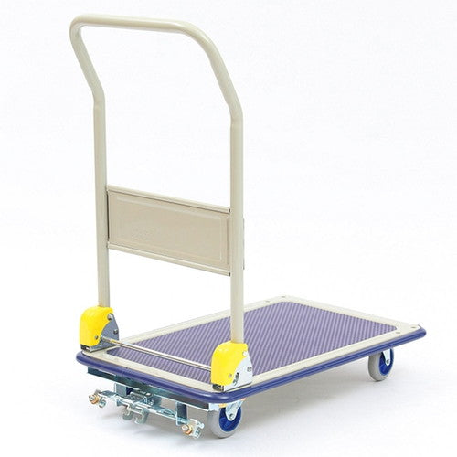 店舗用品店舗運営用品折りたたみ式静音スチール製台車静音タイプブレーキ付きの商品画像