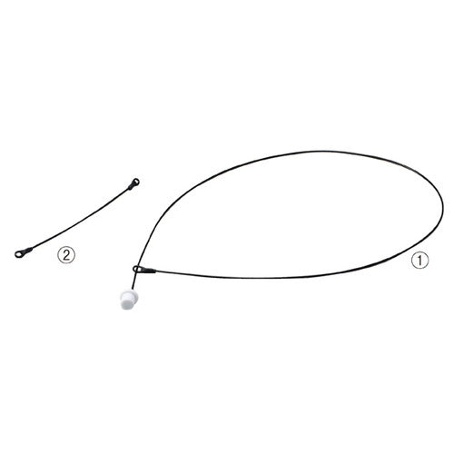 店舗用品店舗運営用品1mワイヤータグランヤードロックダブルループワイヤーの商品画像