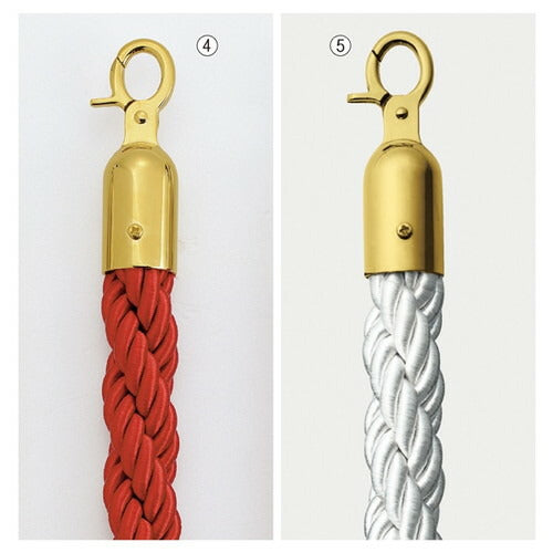 店舗用品店舗運営用品パーティション用ロープゴールド用レッドの商品画像