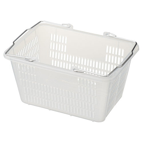 店舗用品店舗運営用品スケルトンミニバスケット(10リットル)クリアの商品画像