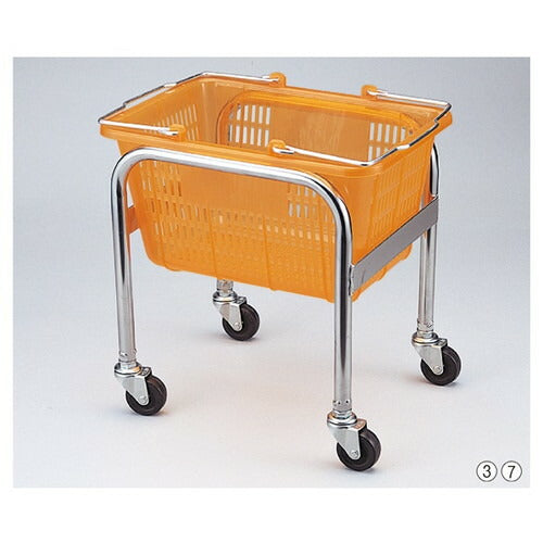 店舗用品店舗運営用品スケルトンミニバスケット(10リットル)専用置き台の商品画像