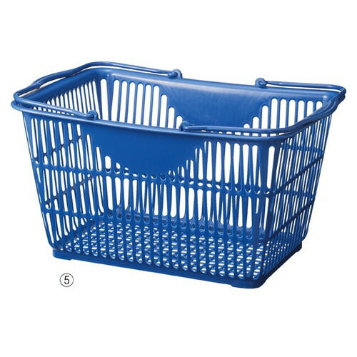 店舗用品店舗運営用品買物カゴ(28リットル)インディゴブルーの商品画像