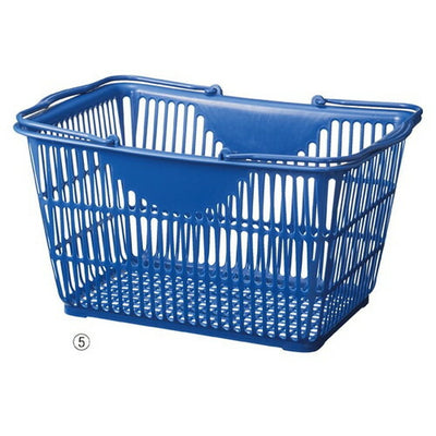 店舗用品店舗運営用品買物カゴ(28リットル)インディゴブルーの商品画像