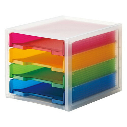 店舗用品店舗運営用品A4引き出しトレー4段カラーの商品画像