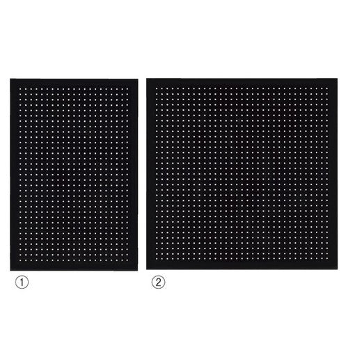 店舗用品店舗什器有孔パネルスリット取付タイプ黒W90×H90cmの商品画像