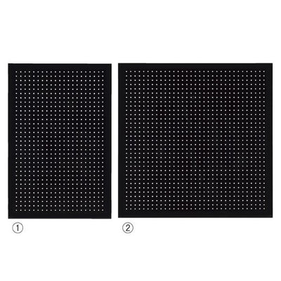 店舗用品店舗什器有孔パネルスリット取付タイプ黒W90×H90cmの商品画像