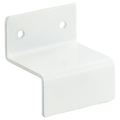 店舗用品システム什器壁面固定金具40mm角用ホワイトの商品画像