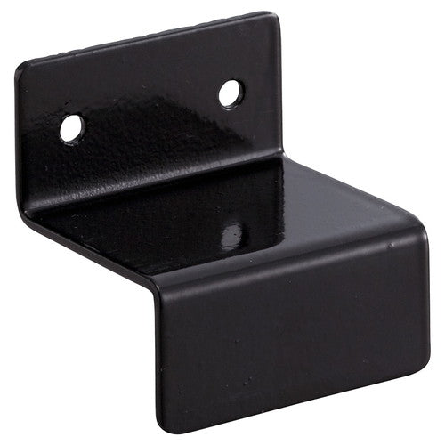 店舗用品システム什器壁面固定金具40mm角用ブラックの商品画像