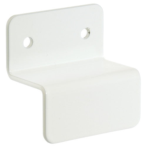 店舗用品システム什器壁面固定金具25mm角用ホワイトの商品画像
