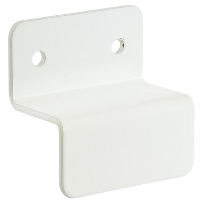 店舗用品システム什器壁面固定金具25mm角用ホワイトの商品画像