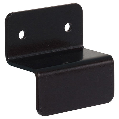 店舗用品システム什器壁面固定金具25mm角用ブラックの商品画像