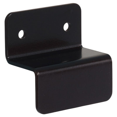 店舗用品システム什器壁面固定金具25mm角用ブラックの商品画像