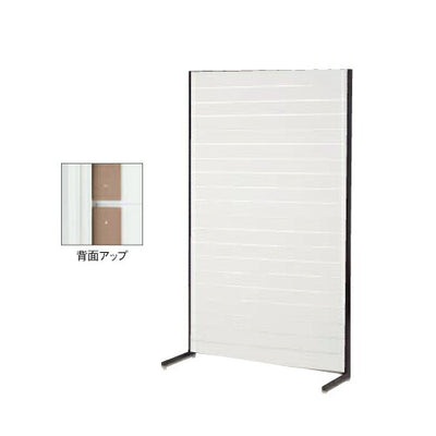 店舗用品システム什器リスタプラス壁面タイプW120×H210cm本体ホワイトの商品画像