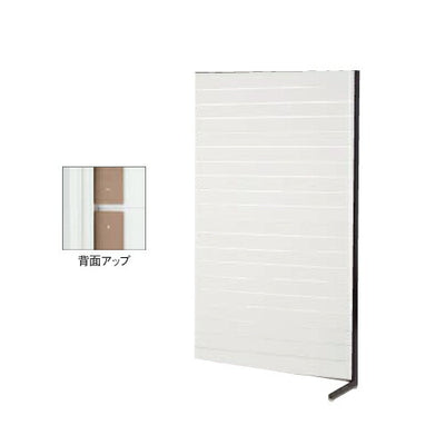 店舗用品システム什器リスタプラス壁面タイプW120×H210cm連結タイプホワイトの商品画像