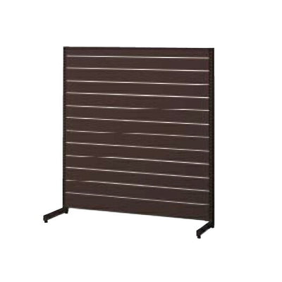 店舗用品システム什器リスタプラス中央片面タイプW90×H135cmダークブラウンの商品画像