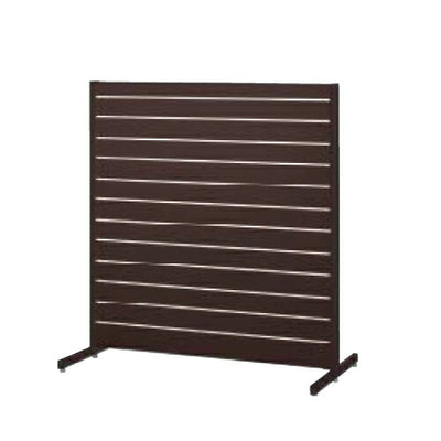 店舗用品システム什器リスタプラス中央両面タイプW90×H135cm本体ダークブラウンの商品画像